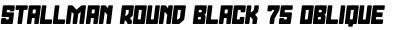 Stallman Round Black 75 Oblique